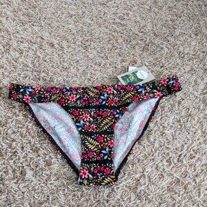 Eidon NWT Low Rider Floral Bikini Bottoms Sz M